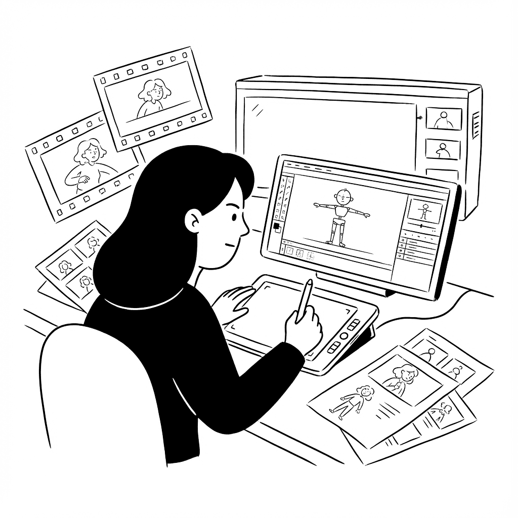 Illustration representing creative design